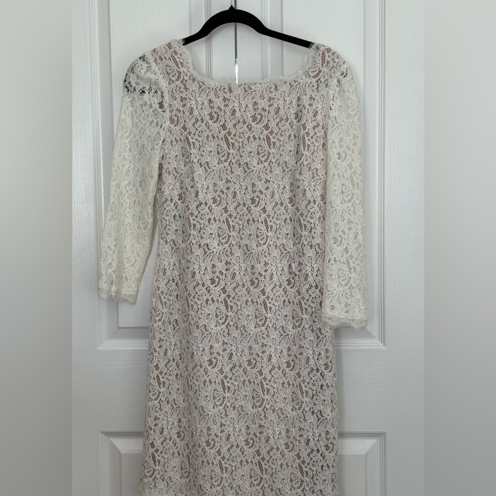 Adrianna Papel Dress, Ivory, lace size 8